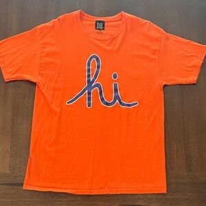 In4mation Orange 'Hi' Shirt Large